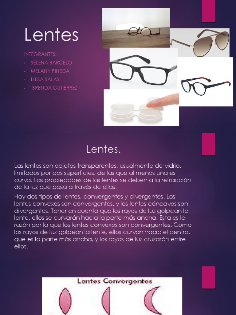 Lentes F sica PDF Lentes Lente ptica