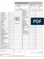 Formato de Check List Entrega de Carros