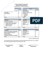 Criterios de Evaluación Lengua