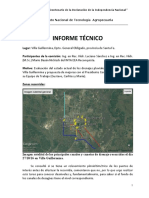 Inta Informe Tecnico de Drenajes de Villa Guillermina