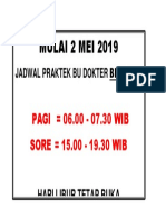 Jadwal Praktek