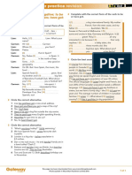 Gateway A1+ Teacher's Resources UNIT 1 Extra Grammar Practice Revision