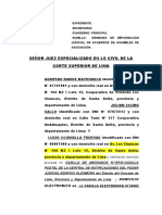 Demanda de Impugnacion de Acuerdos de Asamblea de Asociacion-Cooperativa de Vivienda Los Chancas