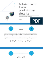 Relación Entre Fuerza Gravitatoria y Eléctrica