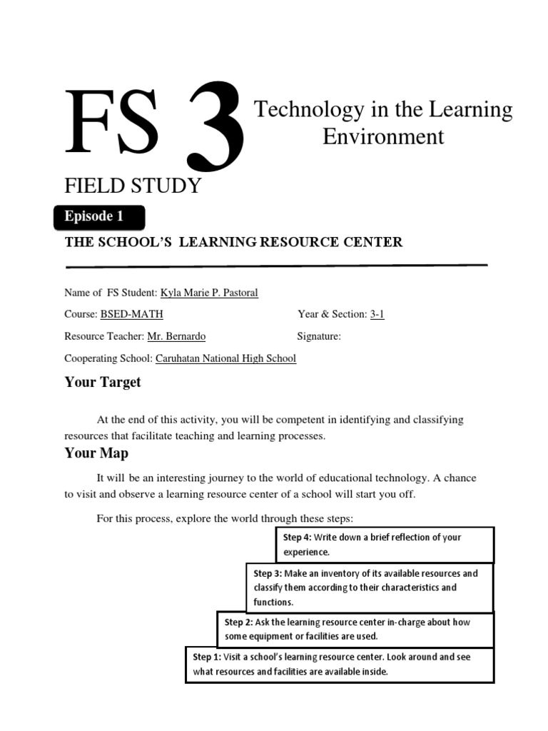 fs3 Episode 1 | Download Free PDF | Teachers | Educational Technology