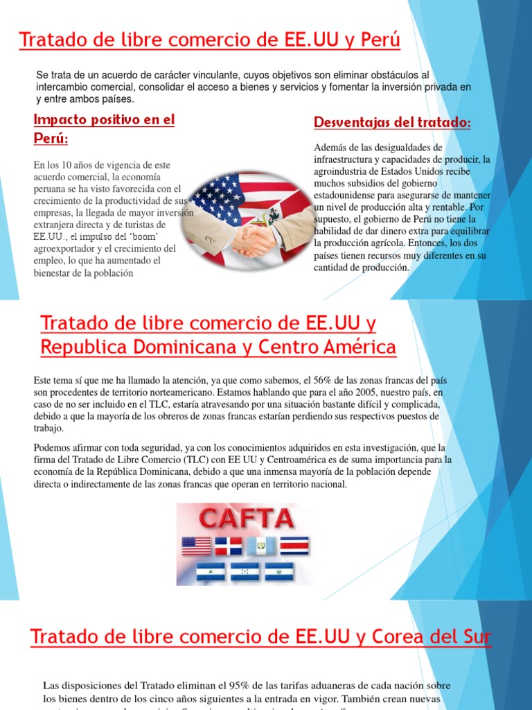 Tratado de libre comercio de EE.UU y Perú: Impacto positivo en el Perú