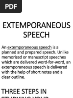 Extemporaneous Speech