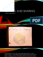 Caring and Sharing: by Fifth Grade Students