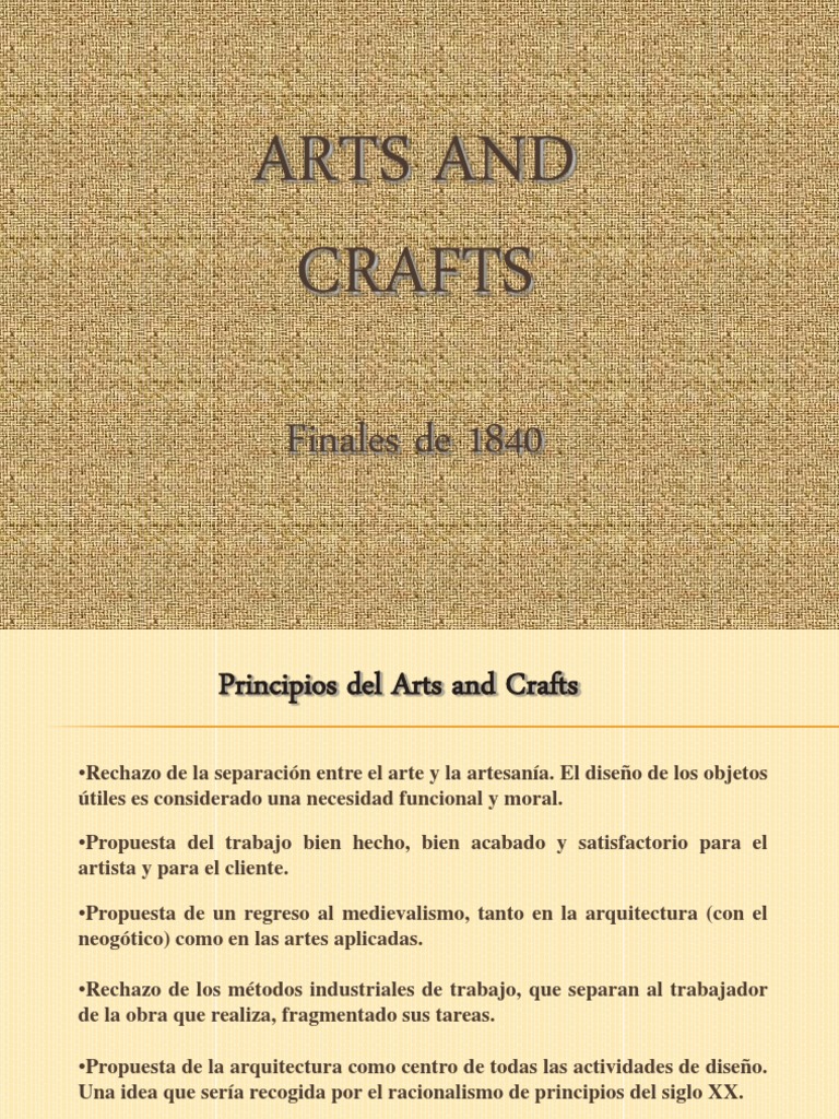 1 ArtsandCrafts PDF PDF William Morris Medios de arte