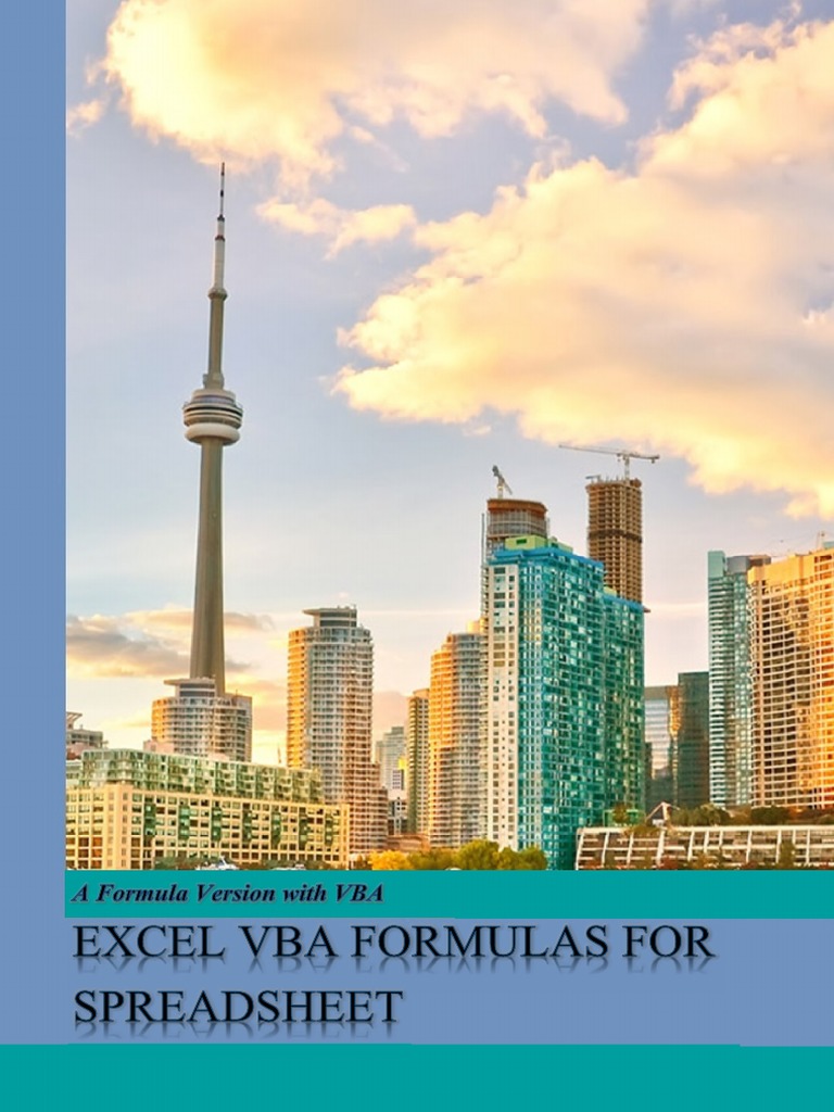 Excel vba formula spreadsheet pdf microsoft excel visual basic