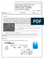 avaliação de ciências