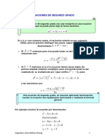 Ecuaciones de Segundo Grado PDF