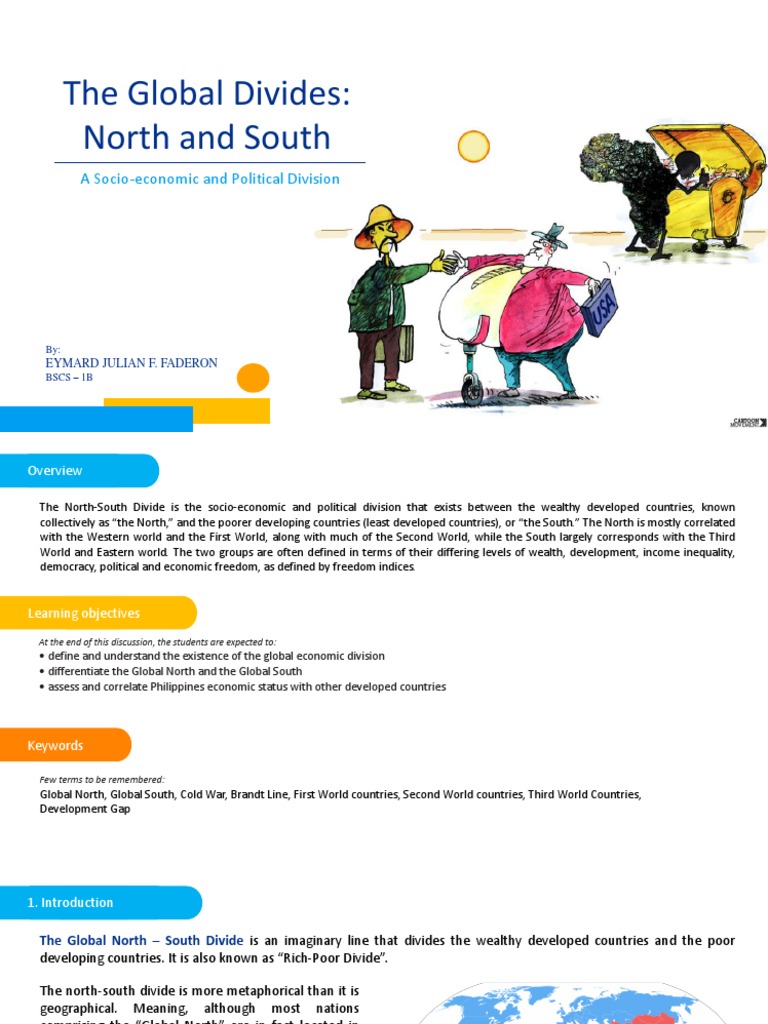 Global Divide - North & South | North–South Divide | Gross Domestic Product