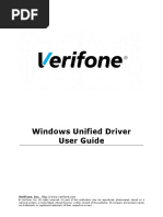 Verifone Unified Driver User Notes