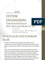 Control System Engineering: (Teknik Kendali Dasar) Oleh: Ikhwannul Kholis, S.T., M.T