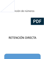 Retención de Números