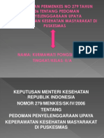 Ringkasan Permenkes No 279 Tahun 2006 Tentang Pedoman