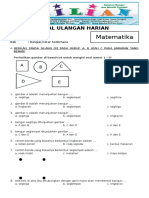 Soal Matematika Kelas 1 SD Bab 8 Bangun Datar Sederhana Dan Kunci Jawaban PDF