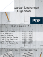 Budaya dan Lingkungan Organisasi