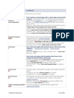 CORRECTION SYMBOLS AND EXAMPLES