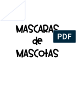 Mascaras de Animales para Niños de Preescolar PDF