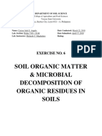Soil Organic Matter & Microbial Decomposition of Organic Residues in Soils