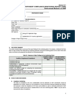 Proponent Compliance Monitoring Report Annex