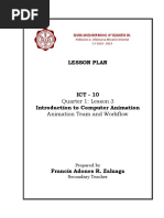 Lesson Plan - ICT_10 - Q1L3_Animation Team and Workflow