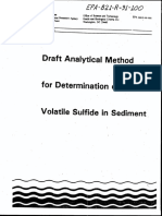 Draft Analytical Method For Determination Acid Volatile Sulfide in Sediment