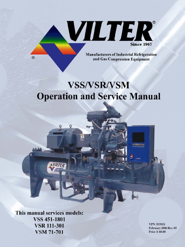 Vilter VSS Screw Compressor - 13668843-MANUAL-VILTER.pdf | Valve