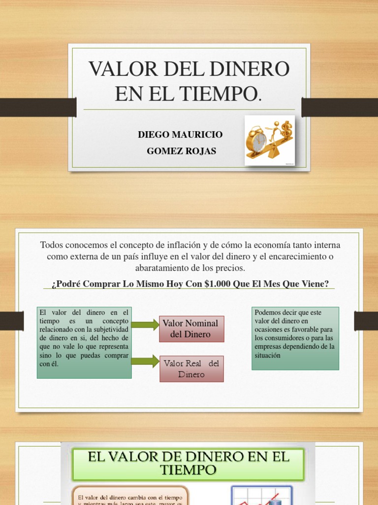 Valor del Dinero en el Tiempo: Conceptos Clave | PDF | Interés | Tasas de  interés, image size:768x1024