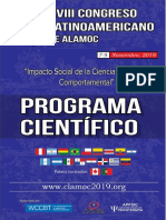 Programa Científico XVIII CLAMOC 12set 2