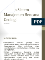 Elemen Sistem Manajemen Bencana Geologi PDF