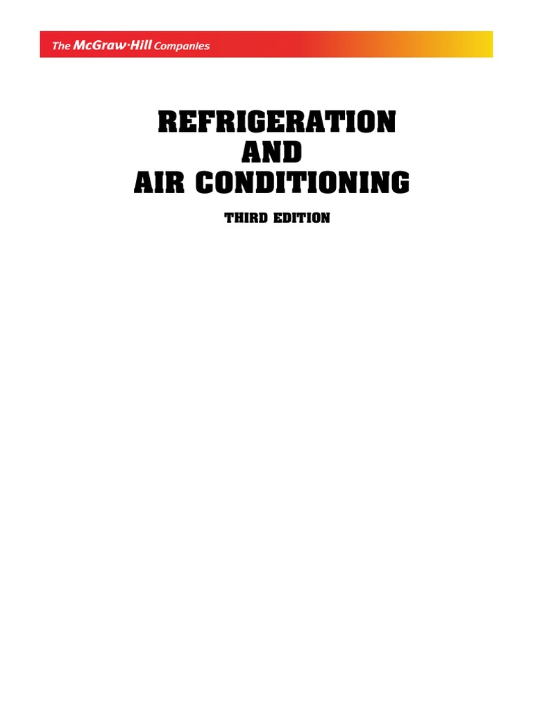 Refrigeration and AirConditioning by C P Arora 3 Ed PDF Air