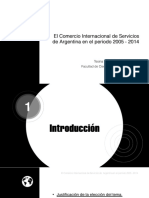 El Comercio Internacional de Servicios de Argentina