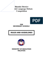 Rules of Parliamentary Debate