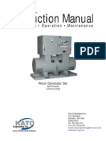 Instruction Manual Motor Generator PDF