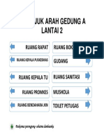 Petunjuk Arah Gedung A Lantai 2 (Akrilik)