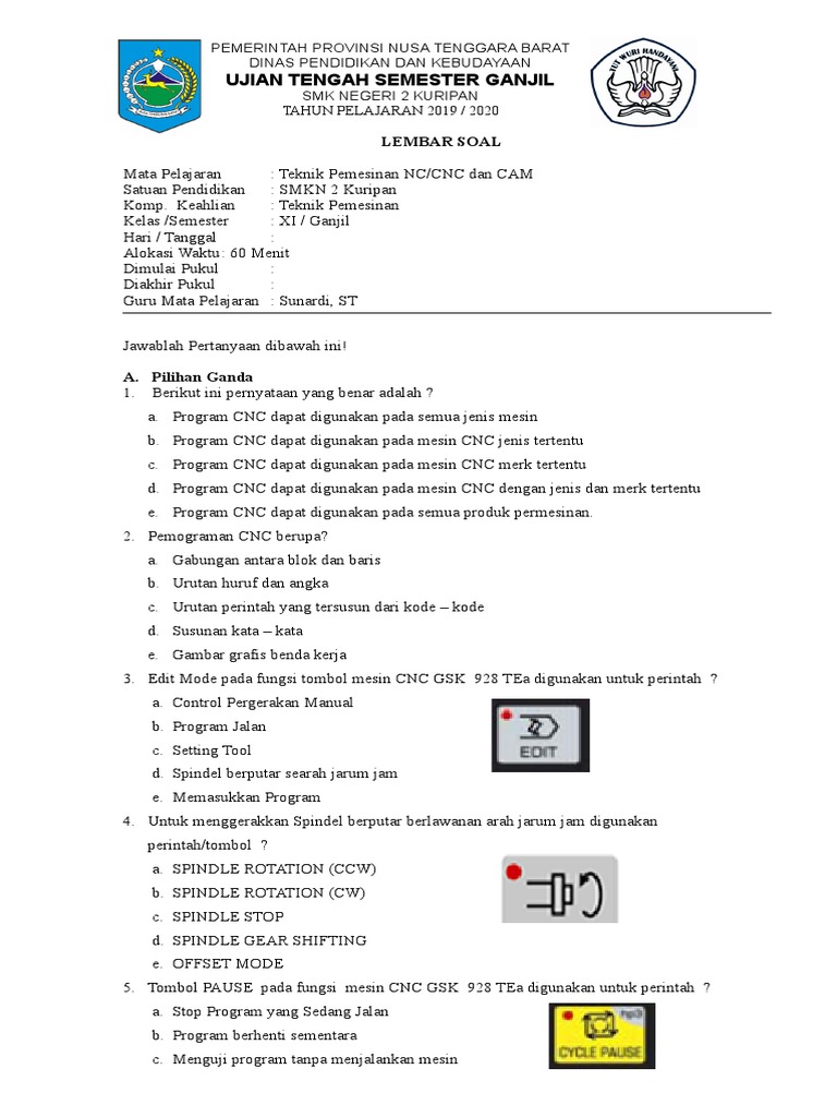 Soal Pts Cnc Xi Tpm