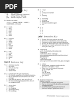 Unit 1: Extra Practice: Key