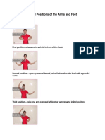 Five Fundamental Positions of The Arms and Feet