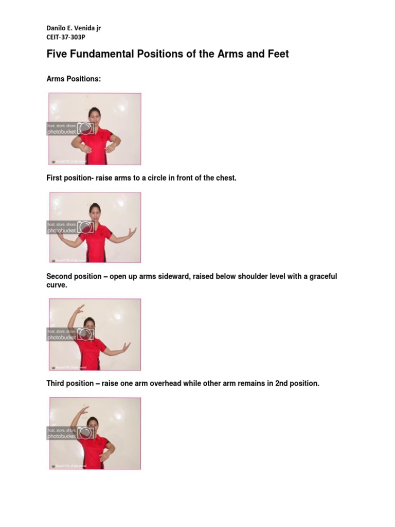 Five Fundamental Positions of The Arms and Feet | PDF | Foot | Sports