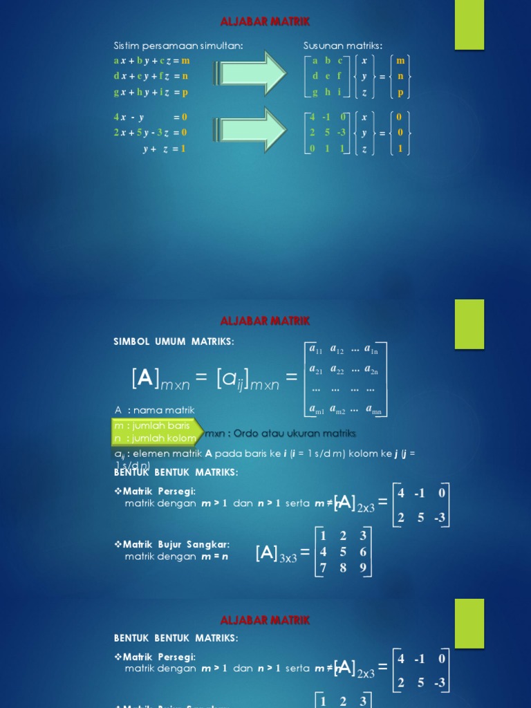 Operasi dan Jenis Matriks | PDF