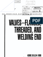 ASME B16.34 - Valves-Flanged, Threaded, & Welding End - 1996