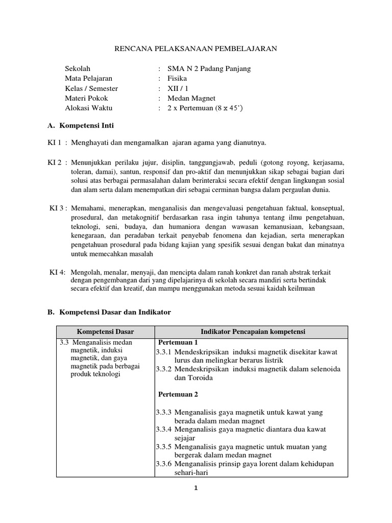 Rpp Medan Magnet Docx