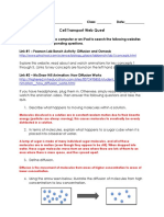 4 Cell Transport Web Quest Key PDF
