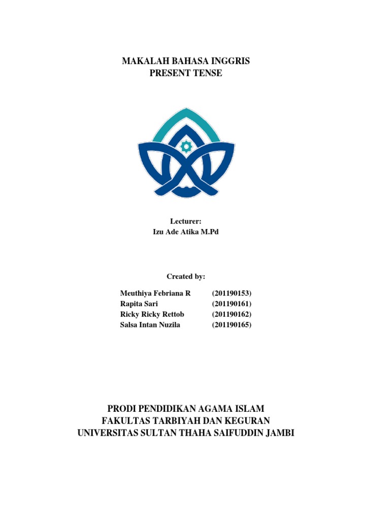 Makalah Bahasa Inggris Docx Grammatical Tense Verb