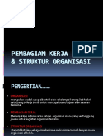 pembagian kerja dan struktur organisasi