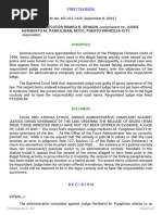 Complainant Vs Vs Respondent: First Division