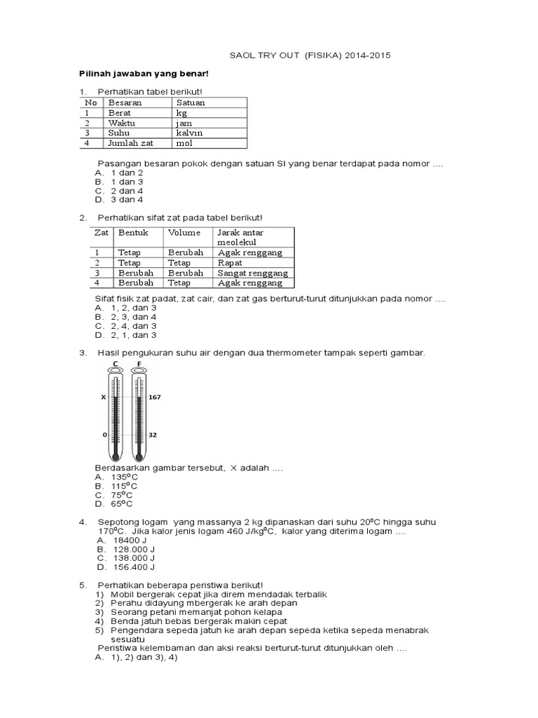 Paket Soal Fisika To